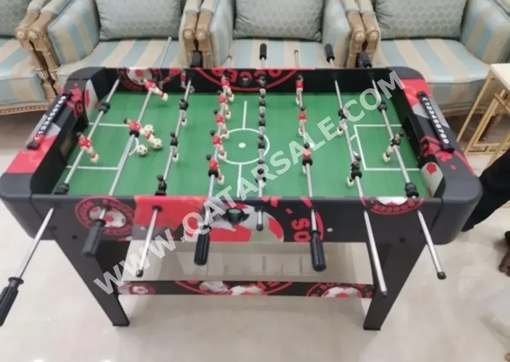 Black and Red  Foosball Table
