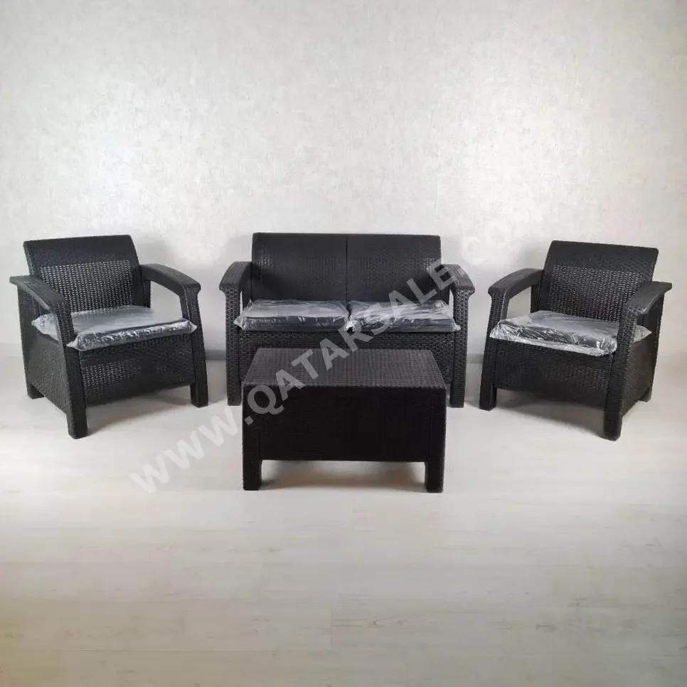 Patio Furniture Black  Patio Set Number Of Seats 4