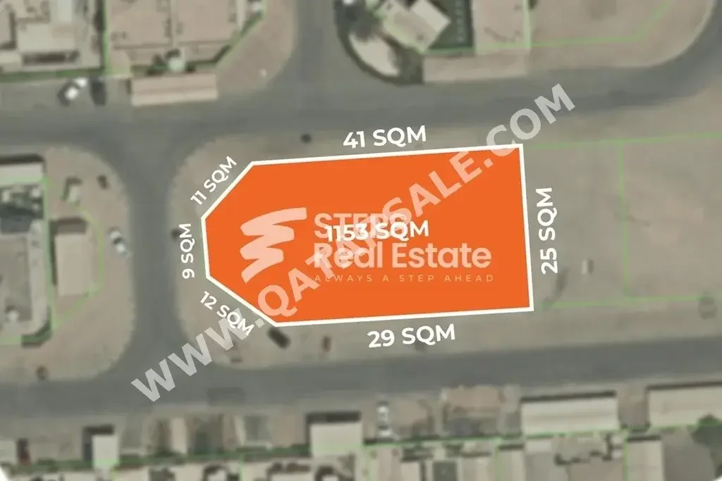Lands For Sale in Al Rayyan  - Al Gharrafa  -Area Size 1,153 Square Meter