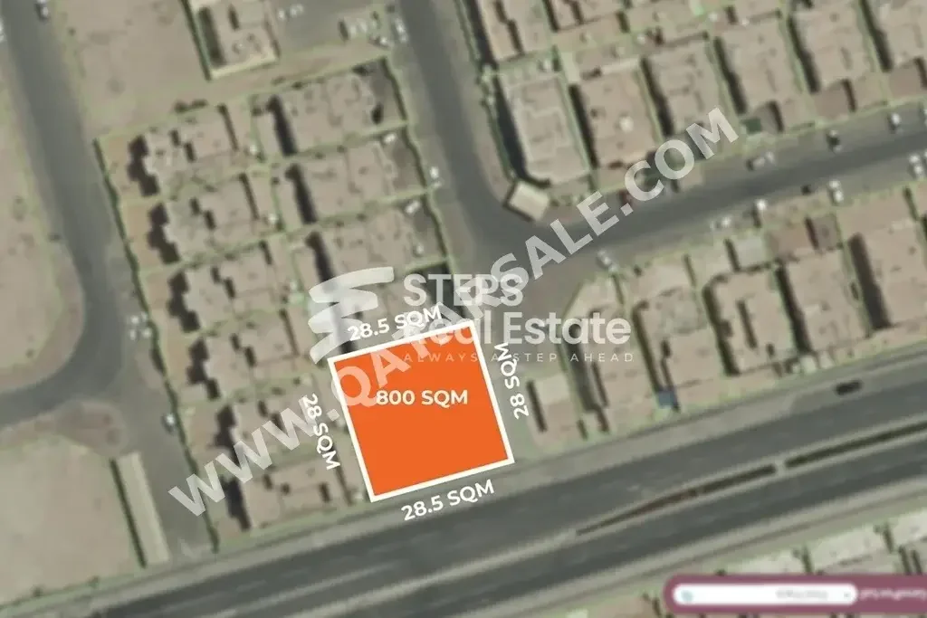 Lands For Sale in Doha  - Al Thumama  -Area Size 800 Square Meter