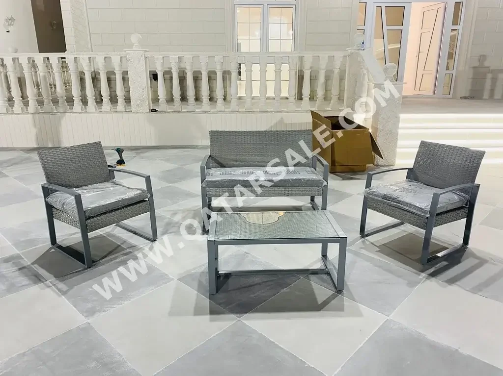 Patio Furniture - Gray  - Patio Set  -Number Of Seats 4