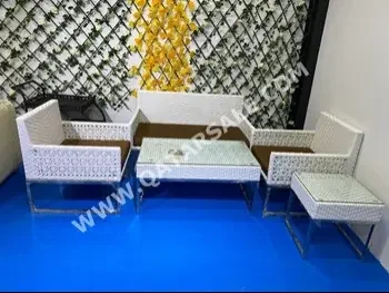 Patio Furniture - White  - Sofa