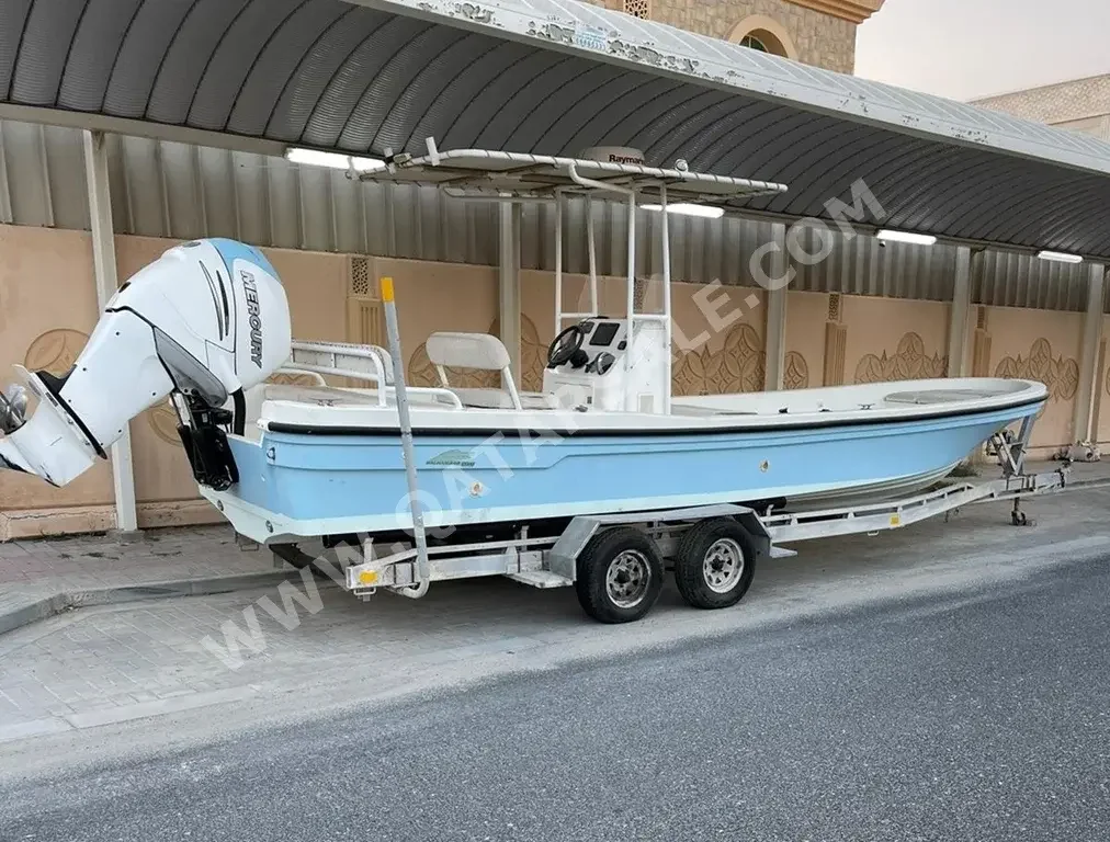 قوارب صيد وشراعية - بالهامبار  - قطر  - 2016  - ازرق + ابيض