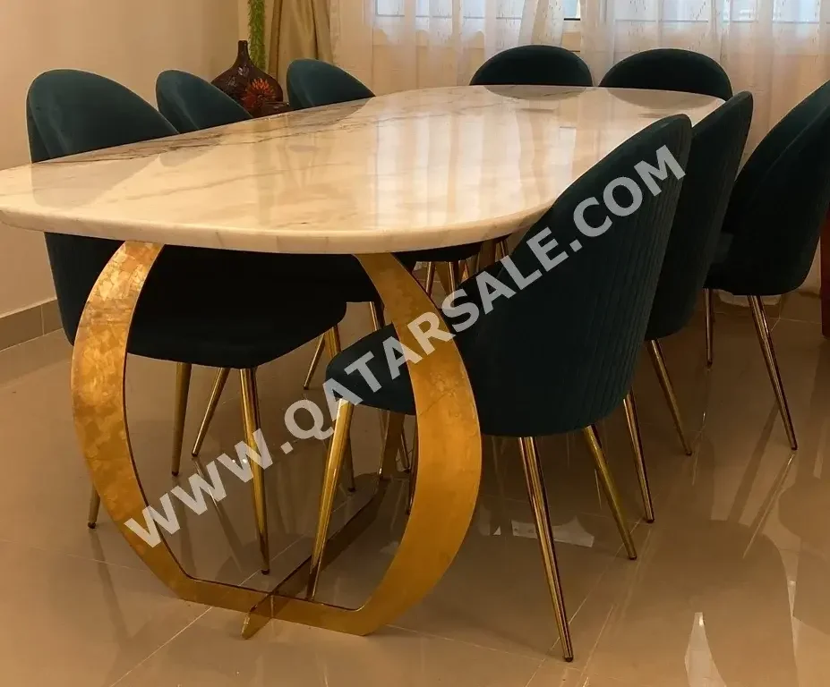 Dining Table with Chairs  - Home Center  - Green  - 8 Seats