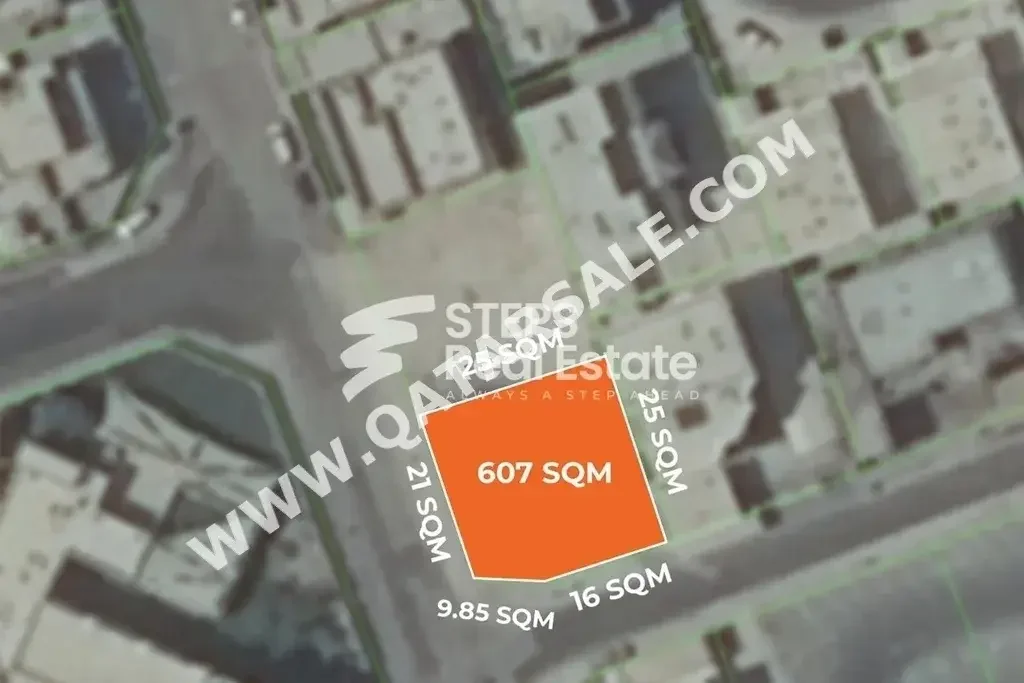 اراضي للبيع في الدوحة  - الثمامة  -المساحة 607 متر مربع