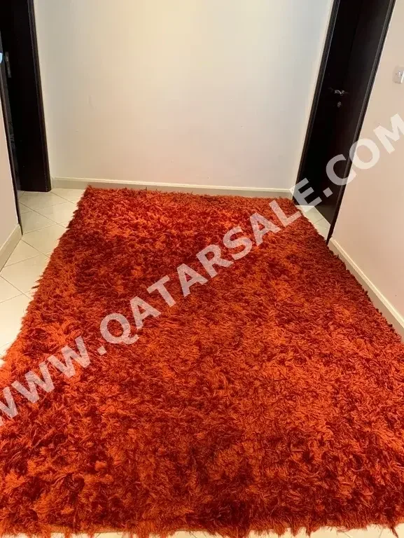 Rugs The One  Red  Shag  Custom  Qatar  Rectangle