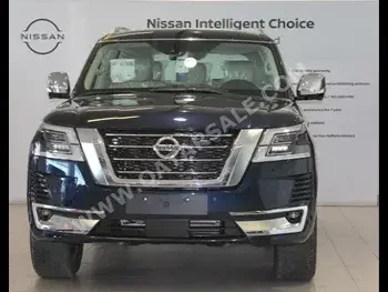 Nissan  Patrol  LE Platinum  2021  Automatic  24 Km  8 Cylinder  Four Wheel Drive (4WD)  SUV  Blue  With Warranty
