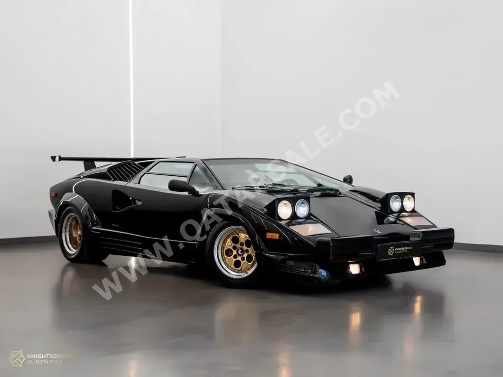 Lamborghini  Countach  25th Anniversary Edition  1989  Automatic  20,150 Km  12 Cylinder  Rear Wheel Drive (RWD)  Coupe / Sport  Black  With Warranty