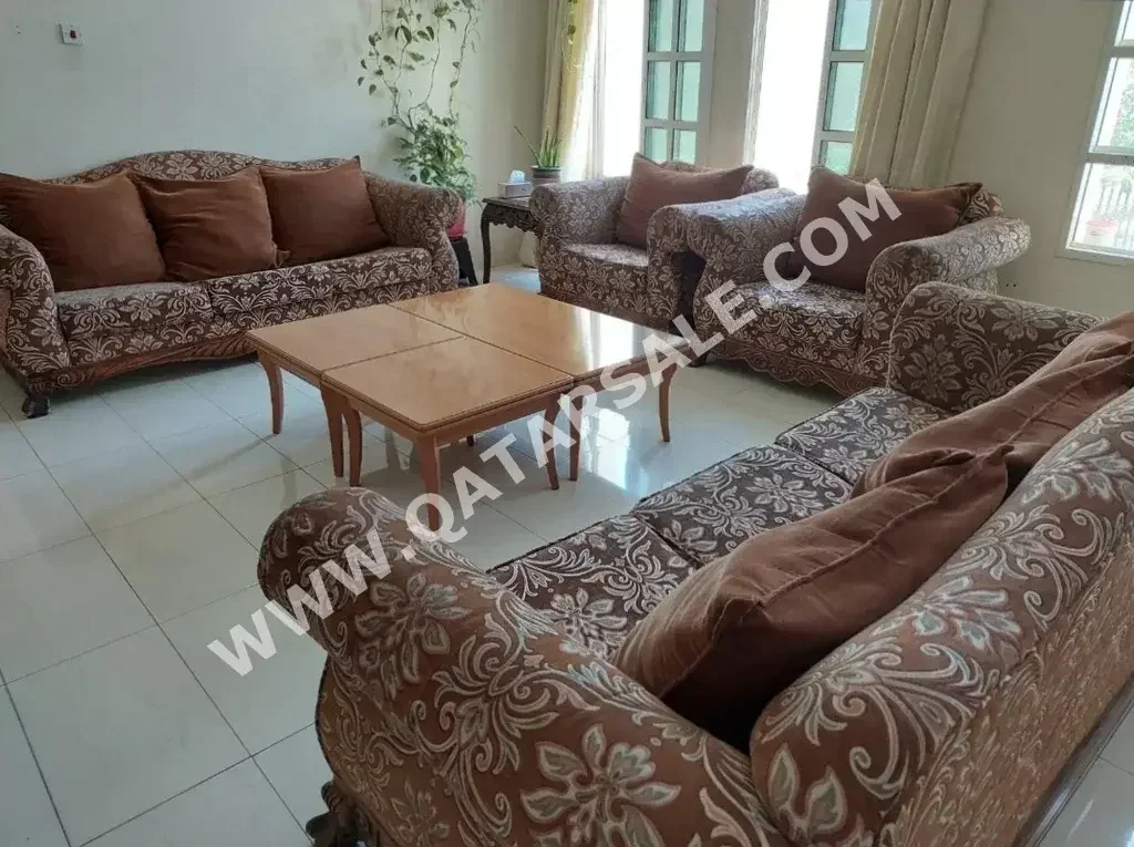 Sofas, Couches & Chairs Sofa Set  - Linen / Linen Blend  - Brown