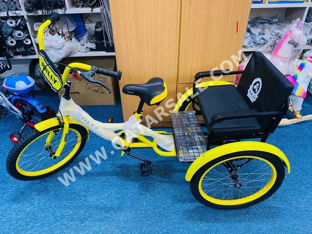 دراجة اطفال  - كبير(19-20 بوصة)  - الأصفر