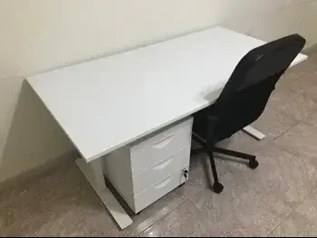 Desks & Computer Desks - Desk  - IKEA  - White  - With Chest of 3 Drawers