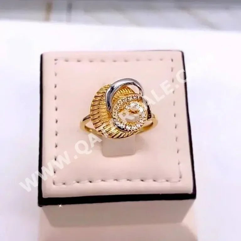 Gold Ring  Italy  Woman  By Item ( Designers )  mixed colour  18k