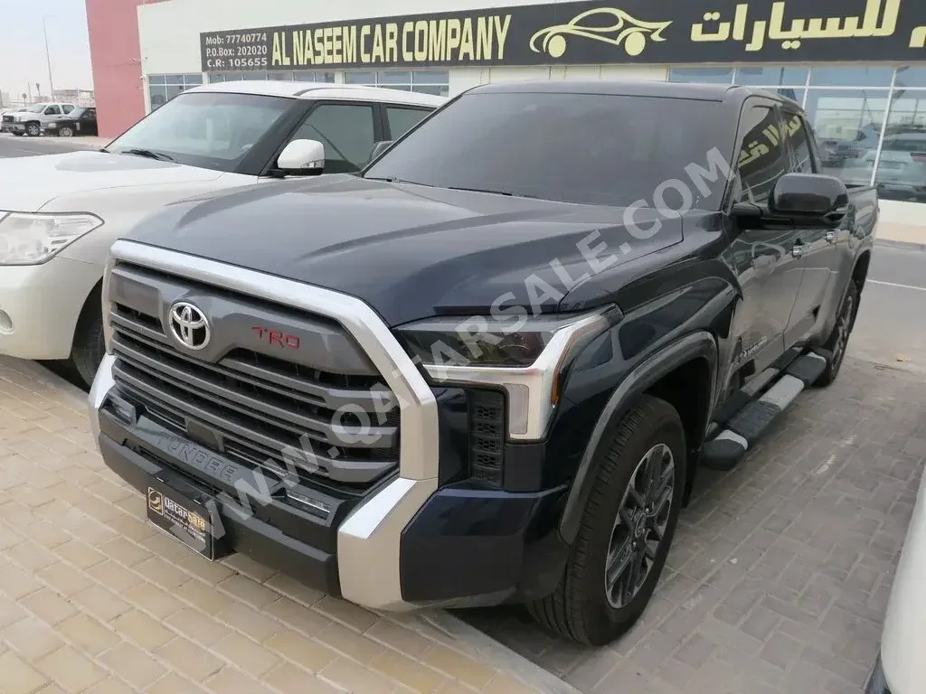 Toyota  Tundra  Limited  2022  Automatic  2,000 Km  6 Cylinder  Four Wheel Drive (4WD)  Pick Up  Blue  With Warranty