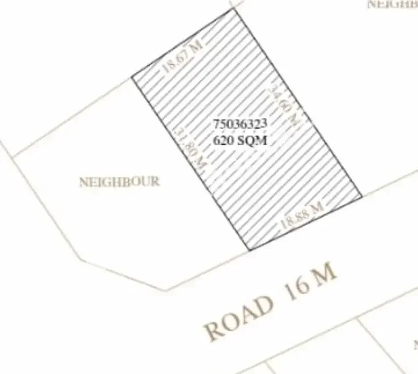 Lands For Sale in Al Khor  - Al Dhakira  -Area Size 620 Square Meter