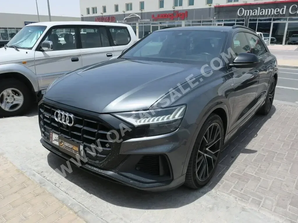 Audi  Q8  S-Line  2021  Automatic  65,000 Km  8 Cylinder  All Wheel Drive (AWD)  SUV  Gray  With Warranty