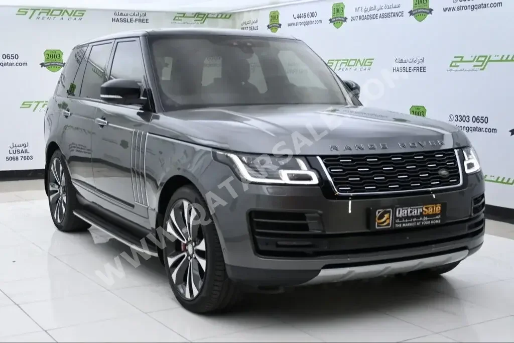  Land Rover  Range Rover  Vogue  Autobiography  2019  Automatic  48,000 Km  8 Cylinder  Four Wheel Drive (4WD)  SUV  Gray  With Warranty