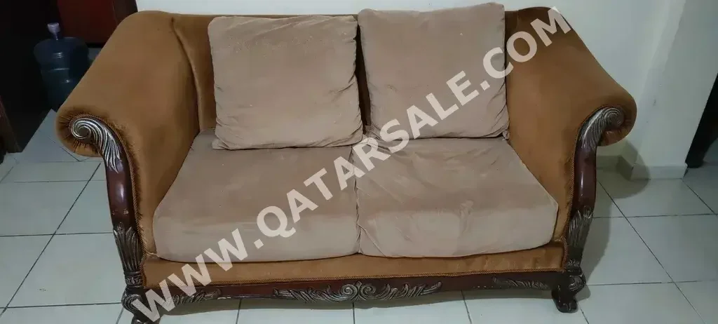 Sofas, Couches & Chairs Sofa Set  - Fabric  - Brown