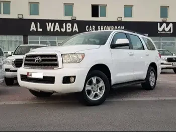 Toyota  Sequoia  2014  Automatic  361,000 Km  8 Cylinder  Four Wheel Drive (4WD)  SUV  White  With Warranty