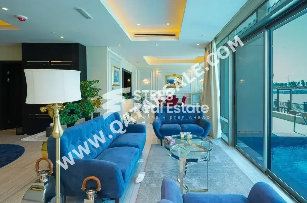 Family Residential  - Fully Furnished  - Doha  - The Pearl  - 5 Bedrooms  - Includes Water & Electricity