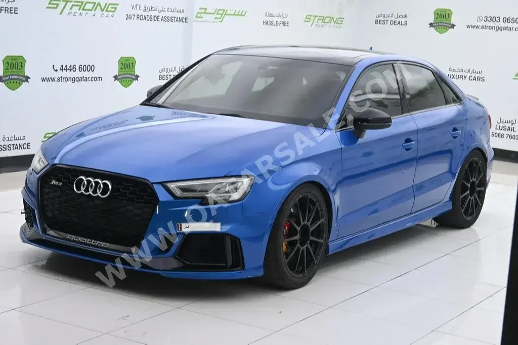 Audi  RS  3  2018  Automatic  58,000 Km  5 Cylinder  All Wheel Drive (AWD)  Sedan  Blue