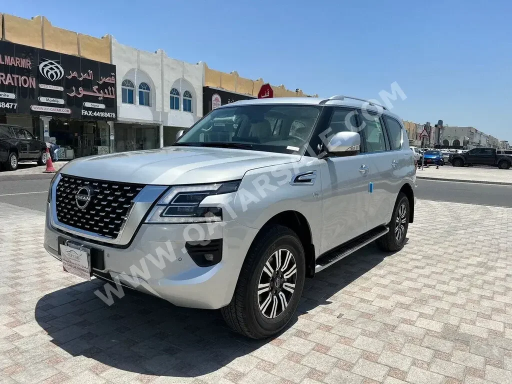 Nissan  Patrol  LE  2023  Automatic  0 Km  8 Cylinder  Four Wheel Drive (4WD)  SUV  Silver  With Warranty