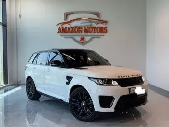 Land Rover  Range Rover  Sport SVR  2017  Automatic  52,000 Km  8 Cylinder  Four Wheel Drive (4WD)  SUV  White  With Warranty