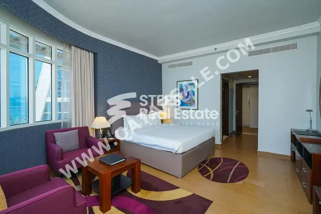 Studio  For Rent  in Doha -  West Bay  Fully Furnished