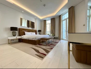 2 غرف نوم  شقة  للايجار  في الدوحة -  اللؤلؤة  مفروشة بالكامل