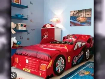 أسّرة الأطفال - سرير فردي  - هوم سينتر  - أحمر