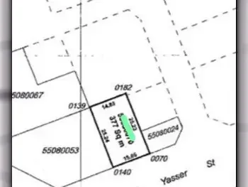 اراضي للبيع في الريان  - العزيزية  -المساحة 377 متر مربع
