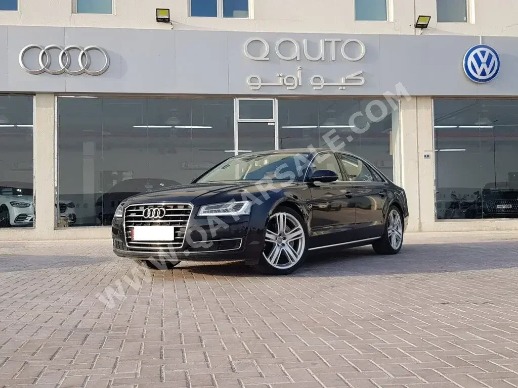 Audi  A8  L  2016  Automatic  124,000 Km  6 Cylinder  All Wheel Drive (AWD)  Sedan  Black  With Warranty