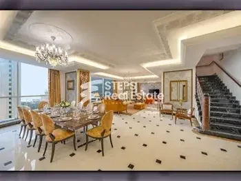 3 Bedrooms  Penthouse  For Rent  in Doha -  West Bay  Fully Furnished