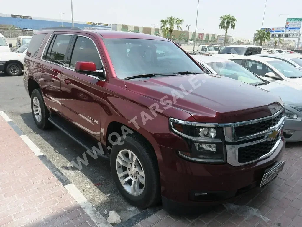 Chevrolet  Tahoe  2018  Automatic  78,000 Km  8 Cylinder  Four Wheel Drive (4WD)  SUV  Maroon  With Warranty