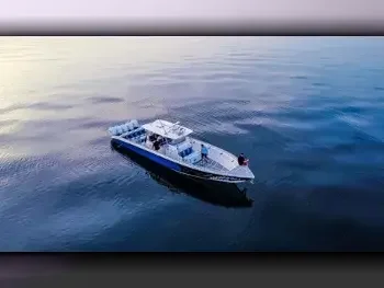 قوارب صيد وشراعية - بالهامبار  - 36  - 2019  - ازرق + ابيض