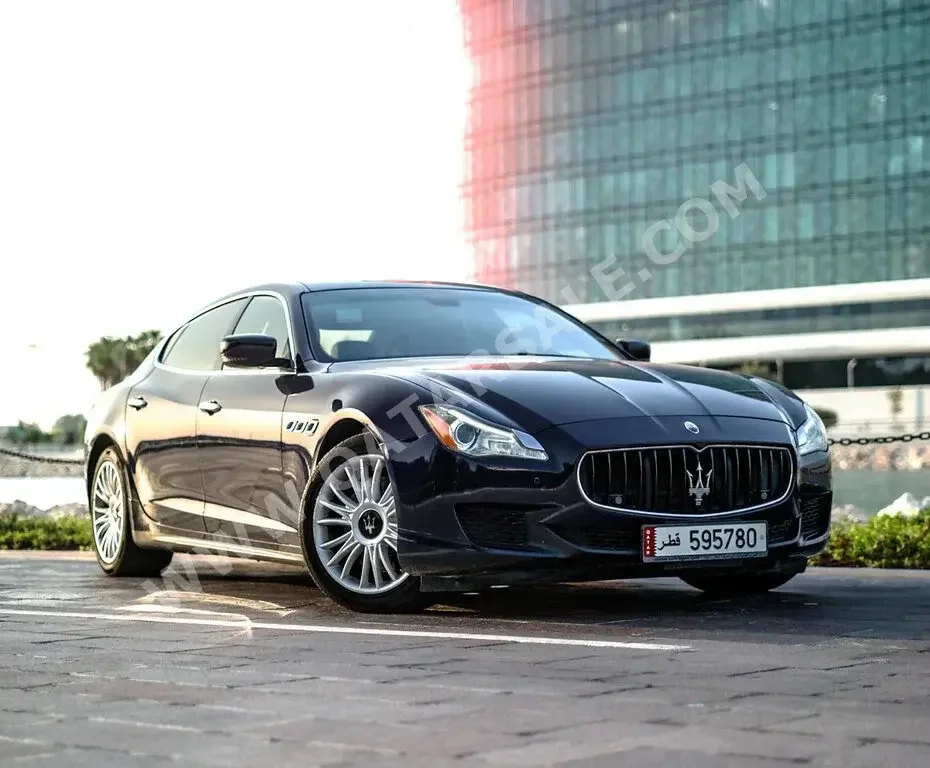 Maserati  Quattroporte  S  2015  Automatic  49,000 Km  6 Cylinder  Rear Wheel Drive (RWD)  Sedan  Dark Blue