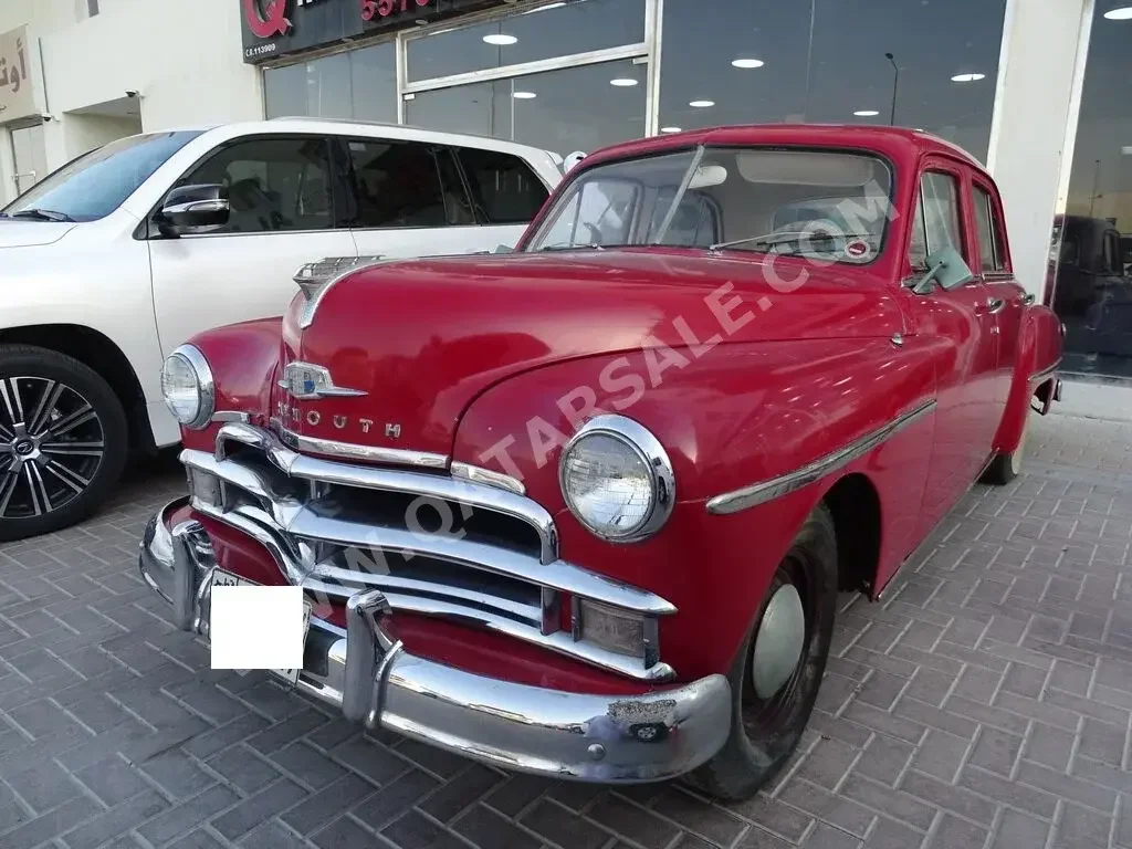 Plymouth  Plymouth  1950  Automatic  50,000 Km  4 Cylinder  Front Wheel Drive (FWD)  Sedan  Red  With Warranty