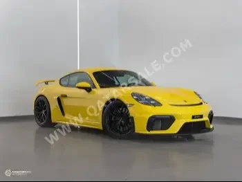 Porsche  Cayman  GT4  2020  Manual  5,700 Km  6 Cylinder  Rear Wheel Drive (RWD)  Coupe / Sport  Yellow  With Warranty