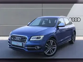 Audi  SQ5  2017  Automatic  142,000 Km  6 Cylinder  All Wheel Drive (AWD)  SUV  Blue  With Warranty