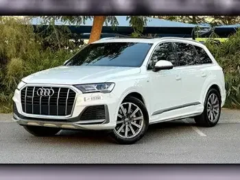 Audi  Q7  S-Line  2020  Automatic  78,000 Km  6 Cylinder  Four Wheel Drive (4WD)  SUV  White  With Warranty
