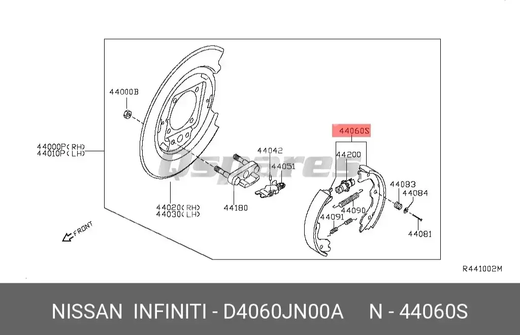Car Parts - Nissan  Altima  - Brakes & Wheel Bearings  -Part Number: D4060JN00A