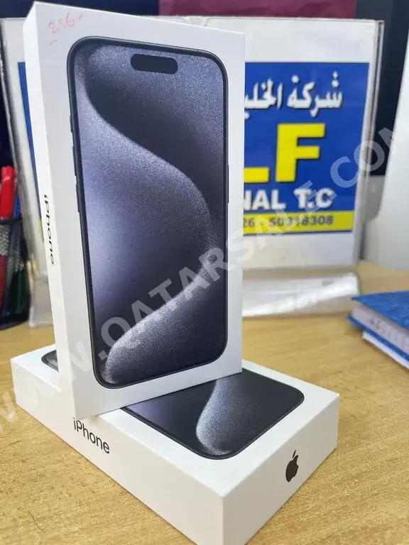 Apple  - iPhone 15  - Pro Max  - Blue Titanium  - 256 GB  - Under Warranty