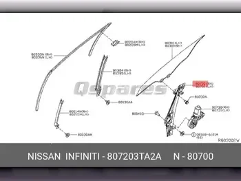 Car Parts - Nissan  Altima  - Interior Parts  -Part Number: 807203TA2A