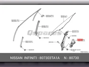Car Parts - Nissan  Altima  - Interior Parts  -Part Number: 807303TA1A