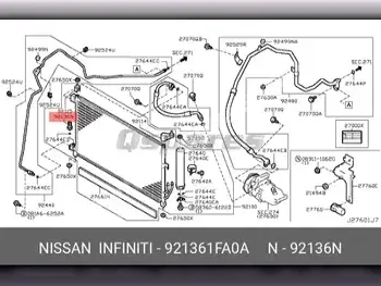 Car Parts - Nissan  Maxima  - Heating & Air Conditioning  -Part Number: 921361FA0A