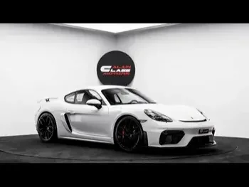 Porsche  Cayman  GT4  2022  Automatic  15,581 Km  6 Cylinder  Rear Wheel Drive (RWD)  Coupe / Sport  White  With Warranty