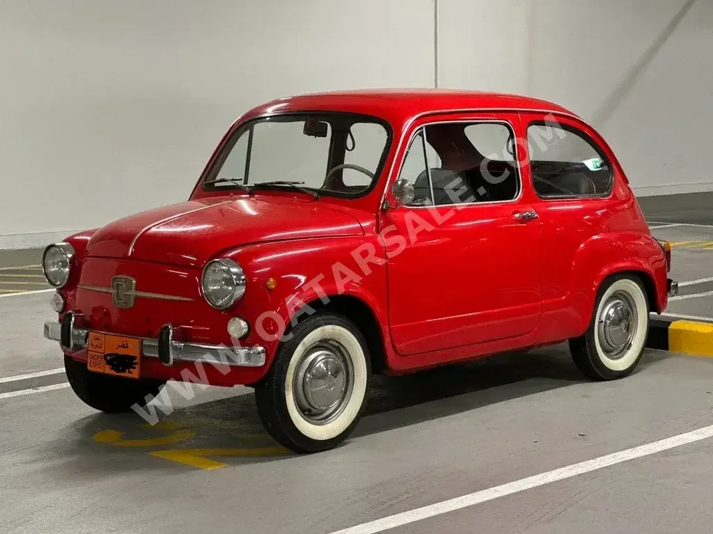 Fiat  C 600  Classic  1963  Manual  90,000 Km  4 Cylinder  Front Wheel Drive (FWD)  Hatchback  Red
