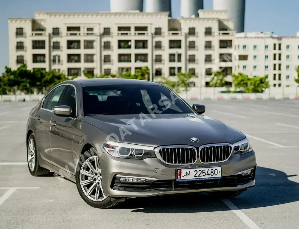 BMW  5-Series  530i  2017  Automatic  80,000 Km  4 Cylinder  Rear Wheel Drive (RWD)  Sedan  Beige  With Warranty