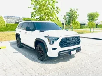  Toyota  Sequoia  TRD Pro  2023  Automatic  5,900 Km  8 Cylinder  Four Wheel Drive (4WD)  SUV  White  With Warranty