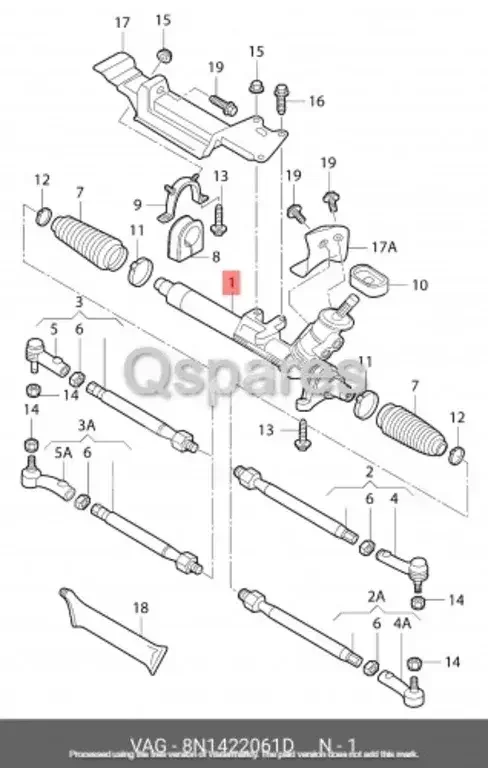 Car Parts - Audi  A3  - Steering and Suspension  -Part Number: 8N1422061D
