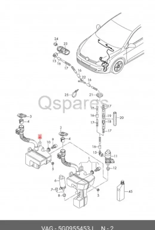 Car Parts - Volkswagen  Golf  -Part Number: 5G0955453J